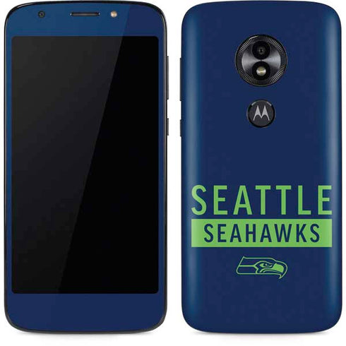 NFL Seattle Seahawks Blue Performance Series Moto E5 Play Skin